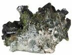Epidote Crystal Cluster on Actinolite - Pakistan #41583-1